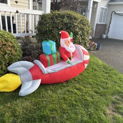 Santa Rocket Inflatable 