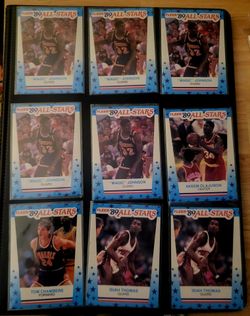 1989 Fleer basketball stickers lot of 14