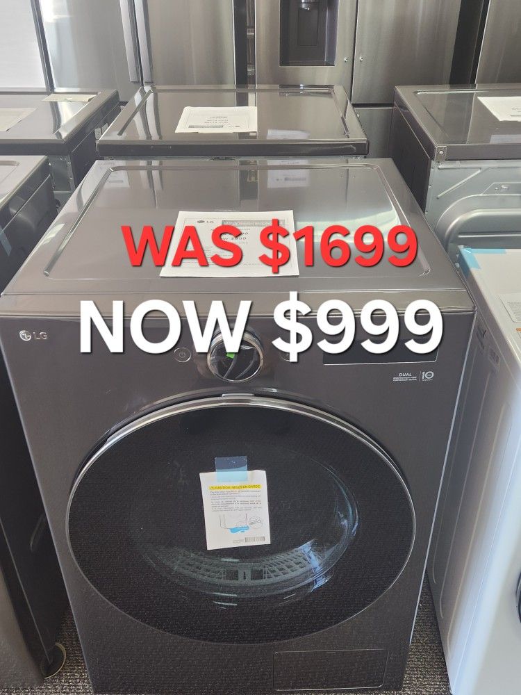 7.8 cu. ft, Dual Heat Pump ventless Electric
Dryer with DirectDrive Motor, 6 Motion and
Al Sensor Dry in Graphite Steel