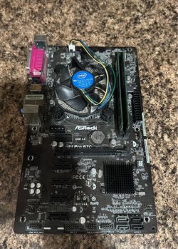ASRock H81 Pro BTC Motherboard with CPU Cooler
