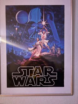 Vintage Poster Star Wars A New Hope 1977 Original by Hildebrandt