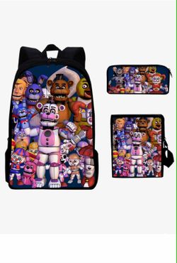 Five Night's At Freddy's 3 Piece Backpack