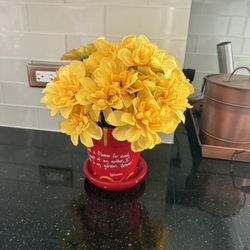 Fake Flowers With Nice Pot