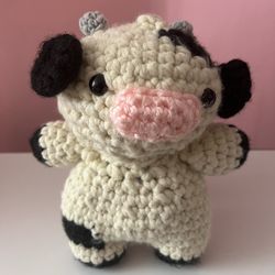 Handmade Crochet Cow Plush