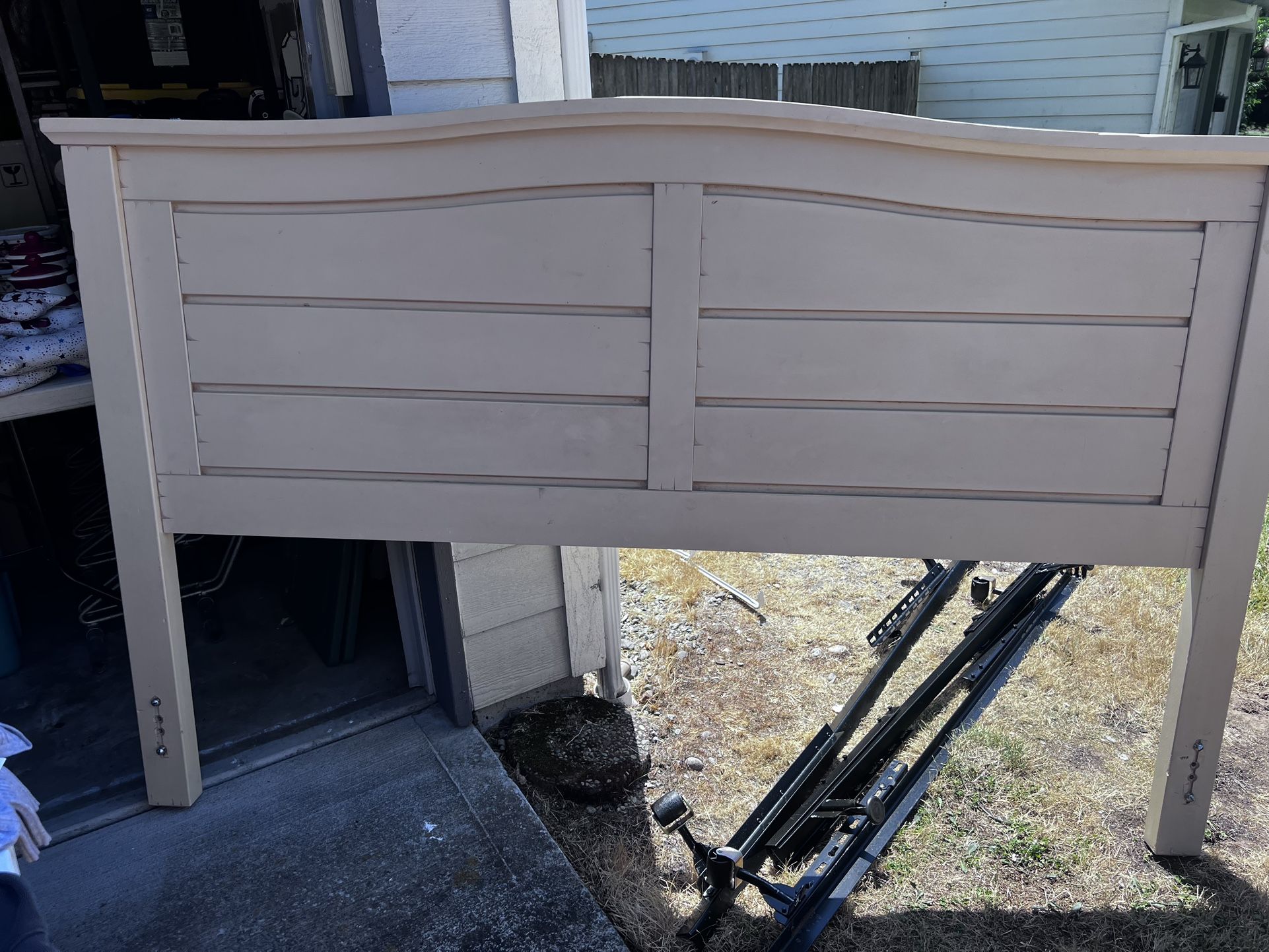 Solid Wood KING Headboard With Frame