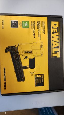 DEWALT Corded Pneumatic 16-Gauge 1 in. Crown Lathing Stapler

Brand New