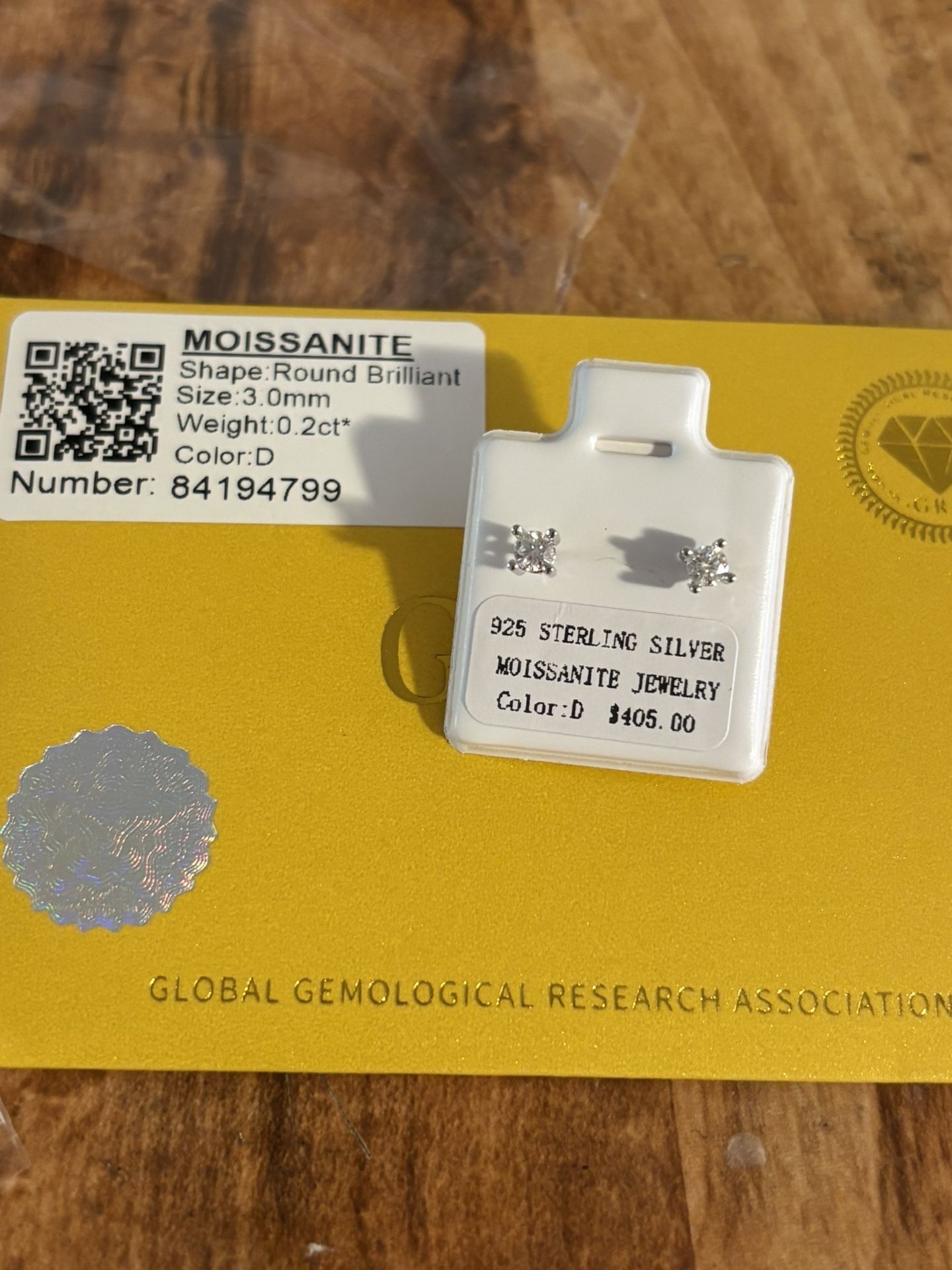 DAINTY MOSSANITE DIAMOND EARRINGS