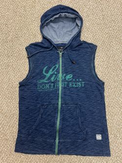 Buffalo David Sleeveless Hooded Sweatshirt