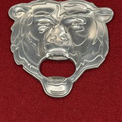 Metal Chicago Bears Bottle Opener.  3”x3”