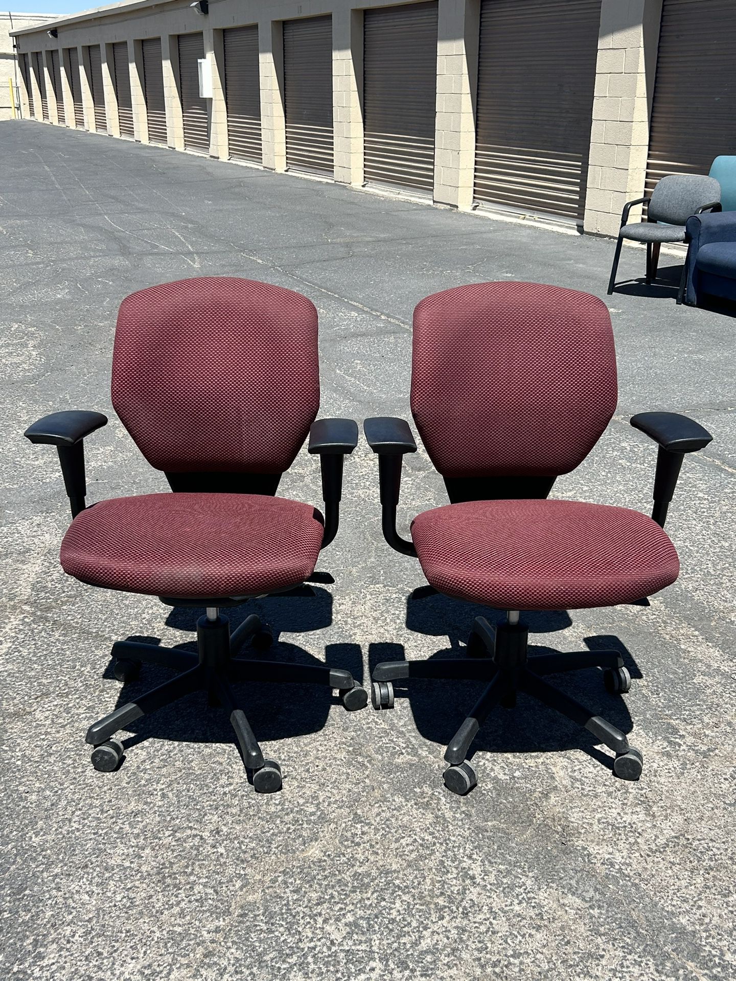 2 Nice HON Office Chairs With Wheels- $25 Each 