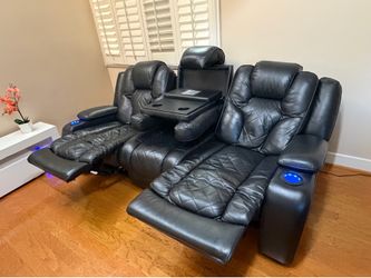2 x recliner couches