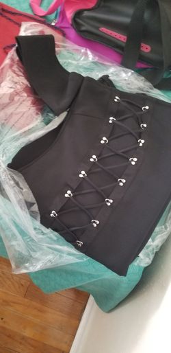 Black plus size woman's dress