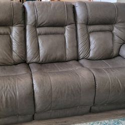 Leather Power Reclining Sofas (2 Available) MOVING SALE
