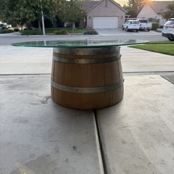Wine Barrel Coffee Table