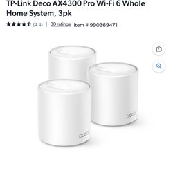 Deco WiFi Whole Home System 3 Pack (WiFi Extension)