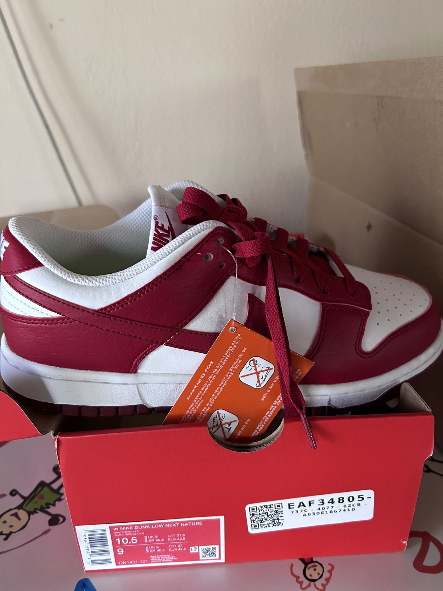 Nike Dunk Low NEXT NATURE White GYM RED