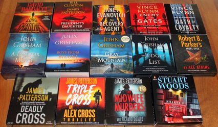17 Action Audiobooks on CDs