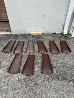 24 in. Brown Vinyl Splash Block