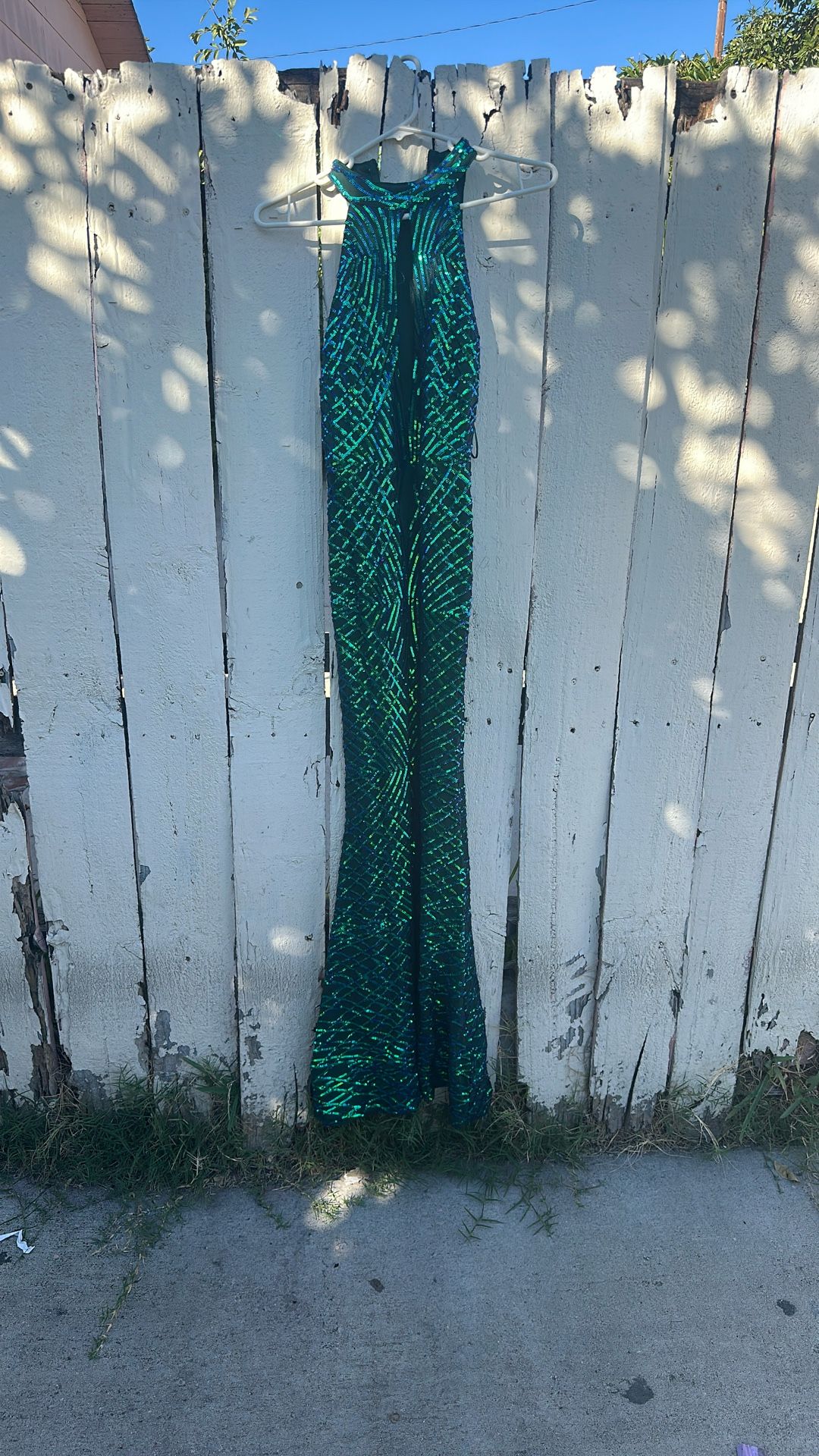 Mermaid Long Dress Green