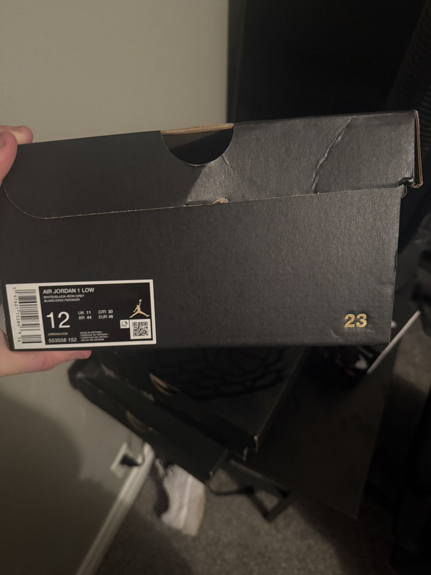 Air Jordan 1 Low Iron Gray Black