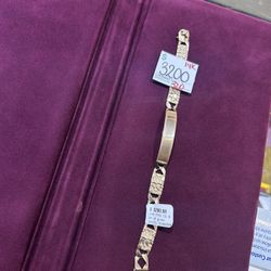 14K NUGGET BRACELET 