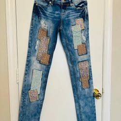 Grace In LA Women’s Patchwork Jeans Size 25