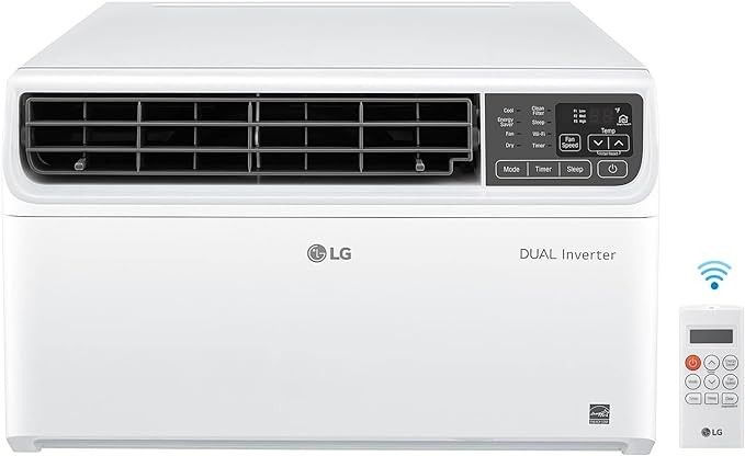 LG 10,000 BTU Smart Window Air Conditioner, 115V, Cools 450 Ft