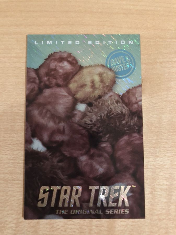 Dave and Buster's Star Trek Limited Edition Foil Card Rare Tribbles