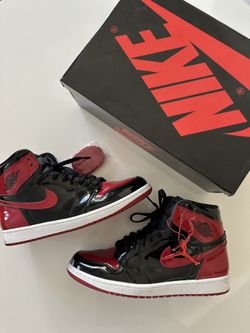 Jordan 1 High OG Patent Bred- Size 10.5