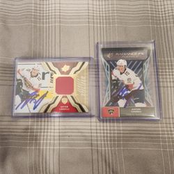 Anton Lundell Signed Rookie Cards