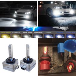 Hid Kit - Led Conversion Light Bulbs - Replacement Xenon Lights Bulb Any Car SUV Kia Cadenza To Chevy Silverado Jeep Wrangler 1500 H4 H7 H11 H13 9007 