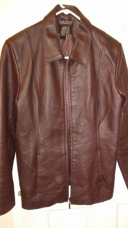 Men's Size Medium Brown Leather Coat