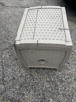 Suncast Outdoor Storage Box with Lid $15