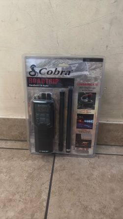 Cobra HHRT50 Road Trip CB Radio - 2-Way Handheld Emergency Radio with Access to Full 40 Channels & NOAA Alerts, Rooftop Magnet Mount Antenna and Omni-