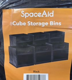 Cube storage set of 6