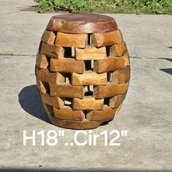Round Teak Coffee Table or Stool 