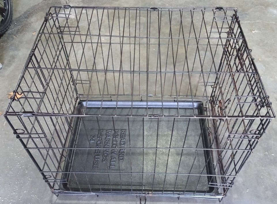 24-in Small Foldable One Door Dog Cage