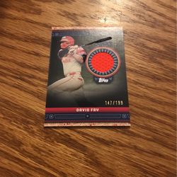 David Fry Cleveland Guardians - Player Worn All Star Stitches Black 147/199 - 2024 Topps Update Series 