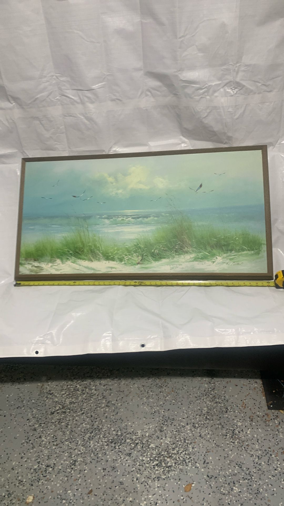 Decorative beach themed artwork