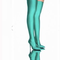 Azalea Wang High Heel Sock Boots 