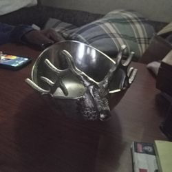 Metal Deer Bowl