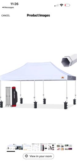 Used 10x20 canopy open box comes with side cover just no top cover