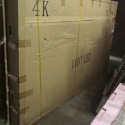 110” Inch Flat Screen Tv  4K 
