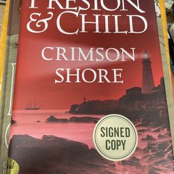 Preston & Child “Crimson Shore” Autographed Signed Book