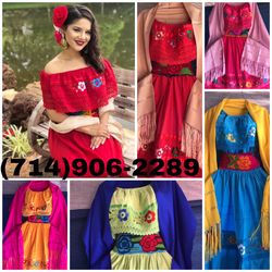 Off shoulder campesino dress for women one size fits all