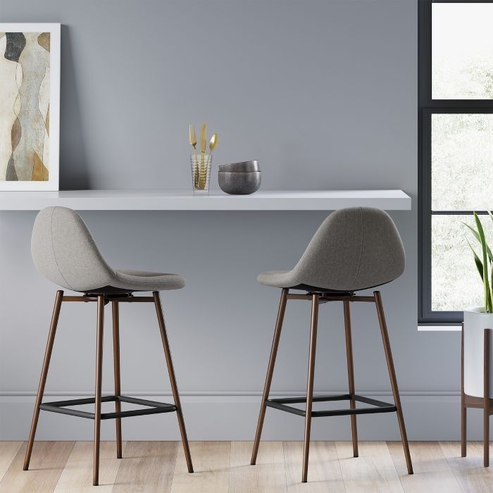 Set of 2 Copley Upholstered Counter & Bar S T O O LS Project 62