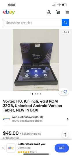 Tablet Vortex T10, 10.1 Inch, 4GB ROM 32GB, Android Version Tablet, NEW IN BOX