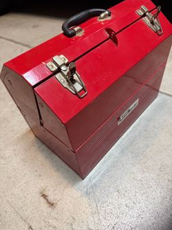 Red Metal Tool Box
