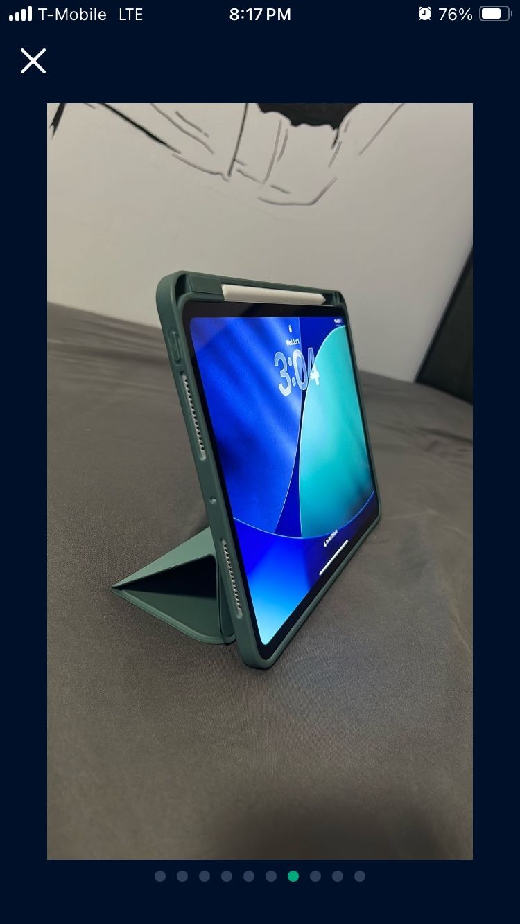 Apple Ipad M4 Chip with Case Keyboard Screen Protector and Apple Pencil Included