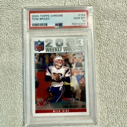 2004 Topps Chrome Tom Brady.#154